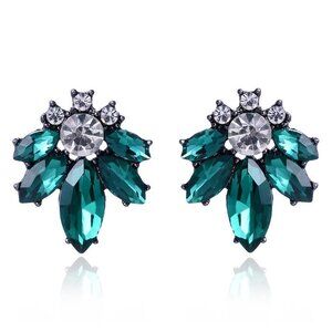 Green Stud  Earrings
